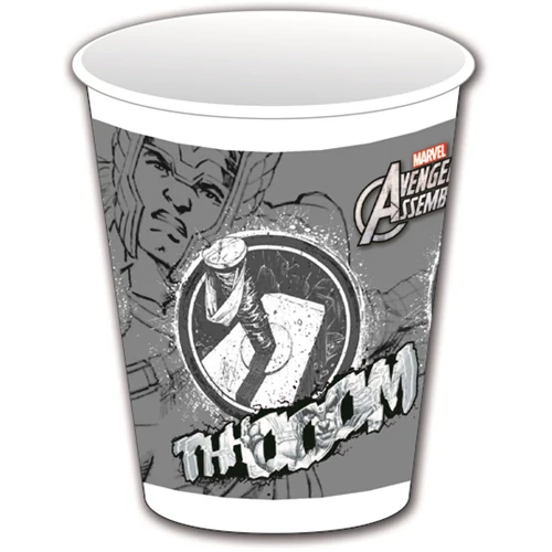 Bosszúállók-Thor műanyag pohár, 200 ml - 8 db