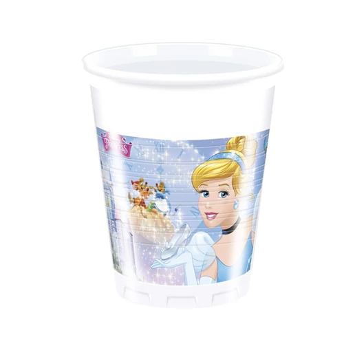 Hamupipőke műanyag pohár 200 ml, 8 db/cs