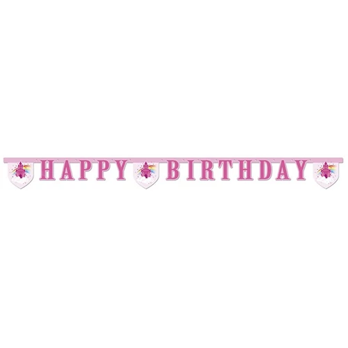 Szivárvány kastély Happy Birthday felirat
