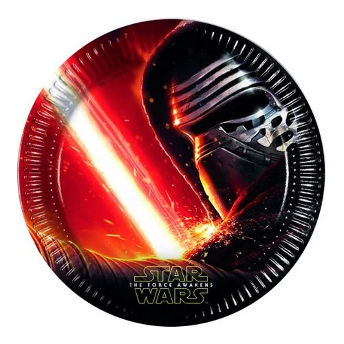 Star Wars 7 papírtányér, 23 cm - 8 db
