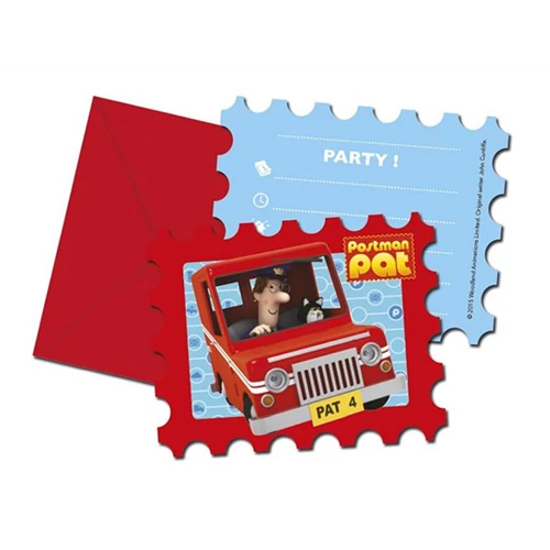 Postman Pat meghívó, 6 db