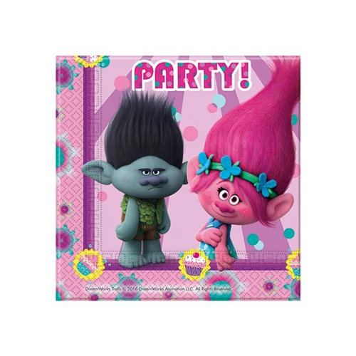 Trolls szalvéta 33 x 33 cm 2 rétegű 20 db/cs