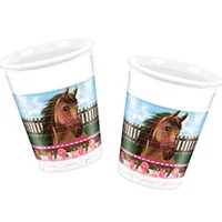 Lovas műanyag pohár 200 ml 8 db/cs