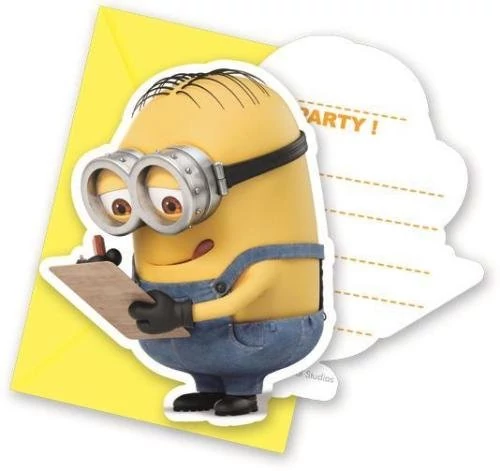 Minion meghívó 6 db/cs