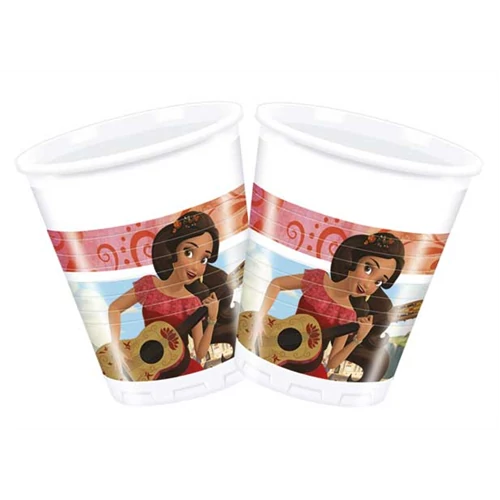 Elena műanyag pohár, 200 ml - 8db