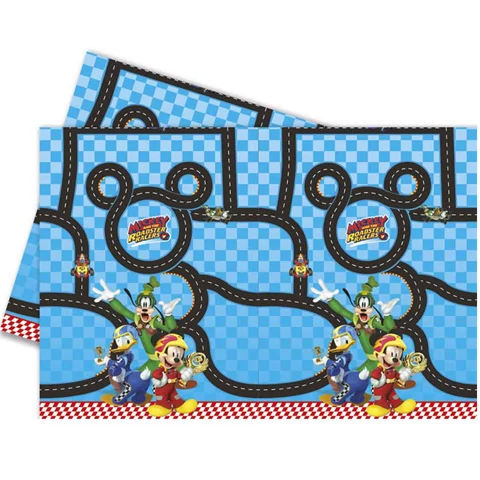 Mickey Junior Roadster műanyag asztalterítő 120 x 180 cm