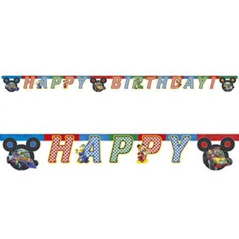 Mickey Junior Roadster Happy Birthday felirat