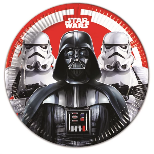 Star Wars papírtányér - 32 cm, 8 db / csomag