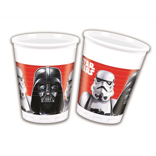 Star Wars műanyag pohár - 200 ml, 8 db / csomag