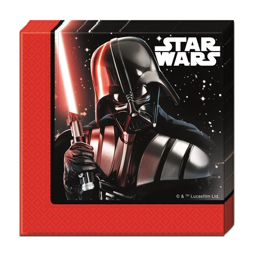 Star Wars szalvéta - 33 cm x 33 cm, 2 rétegű, 20 db / csomag