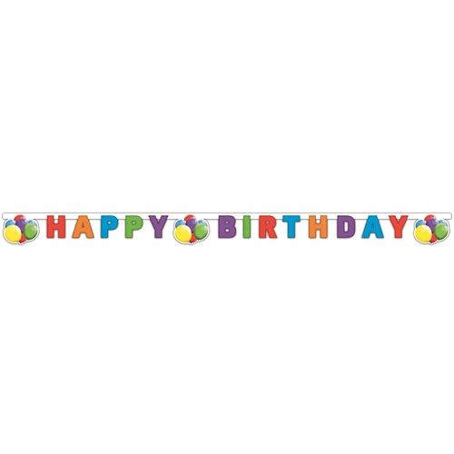 Lufis-szerpentines Happy Birthday felirat