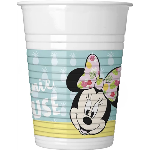 Minnie Tropical műanyag pohár 200 ml,8 db/cs