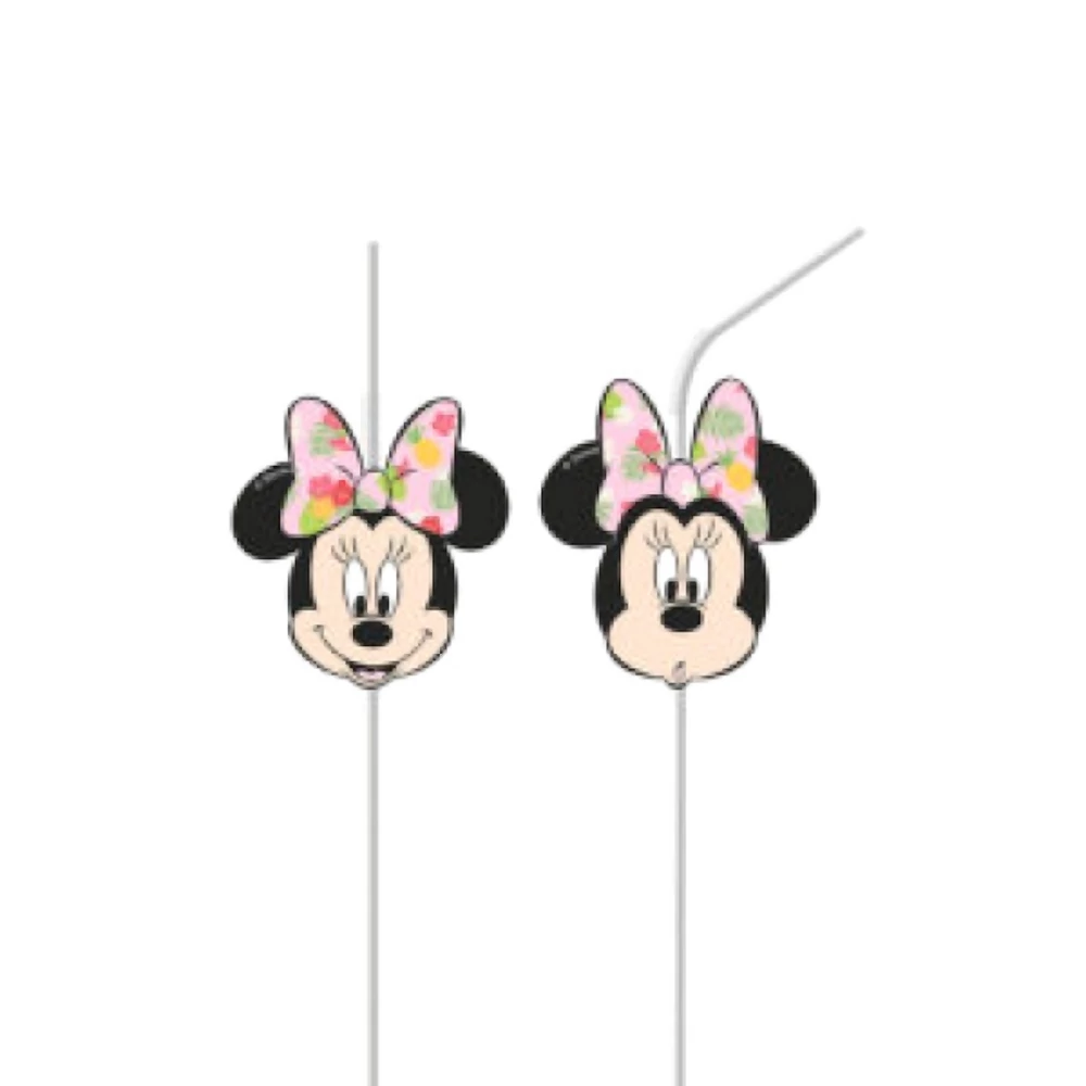 Minnie Tropical szívószál 6 db/cs