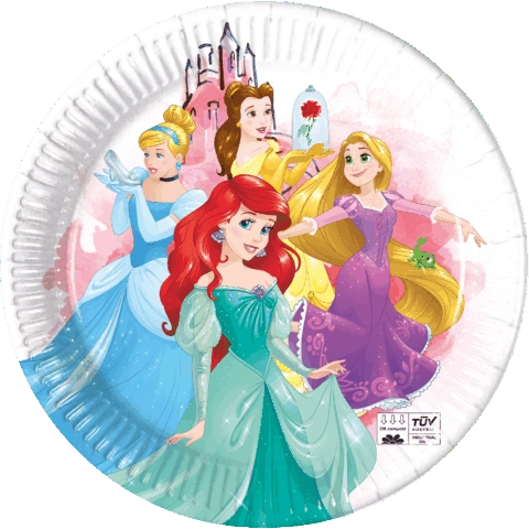 Princess komposztálható tányér - 23 cm, 8 db / csomag