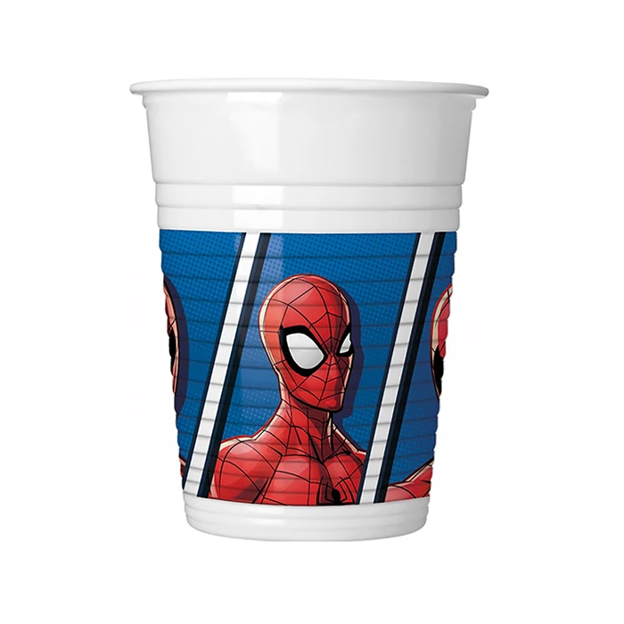 Spider-Man Team Up műanyagpohár - 200 ml, 8 db / csomag