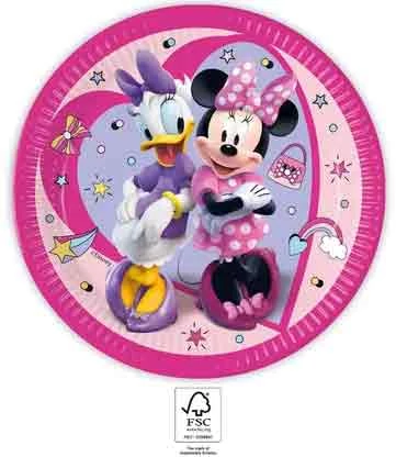 Minnie Junior papír tányér - 23 cm, 8 db / csomag