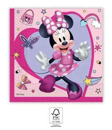 Minnie Junior szalvéta - 33 cm x 33 cm, 20 db / csomag