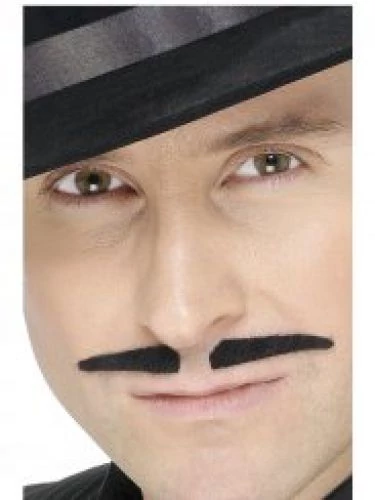 Vékony fekete bajusz