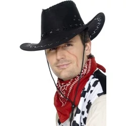 Fekete cowboy kalap