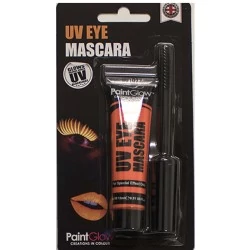 UV fényben világító narancssárga szempillaspirál, 15 ml