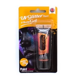 UV fényben világító barack testfesték 10 ml