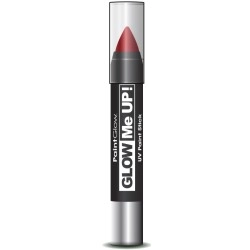 UV fényben világító piros testfestő  ceruza 3,5 g
