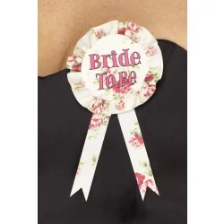 Vintage Bride to be pink kitűző