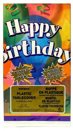 Szerpentines Happy Birthday terítő