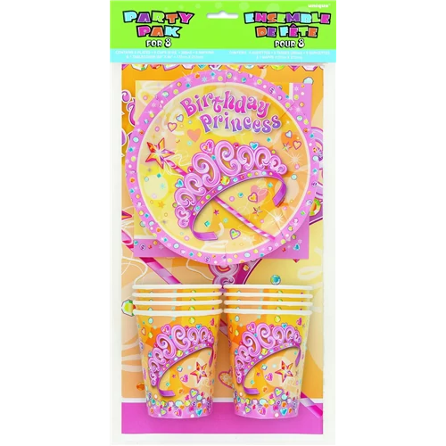 Pretty Princess parti szett 8 személyes