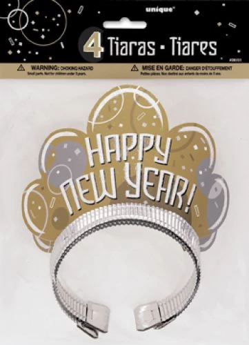 Happy New Year tiara, 4 db/cs.