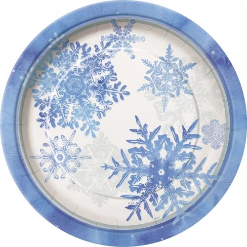 Hópelyhes tányér 23 cm 8 db/cs