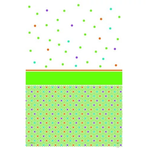 Zöld pöttyös HB műanyag asztalterítő 120*180cm