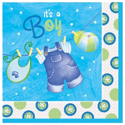 It's a boy kék szalvéta 16 db/cs