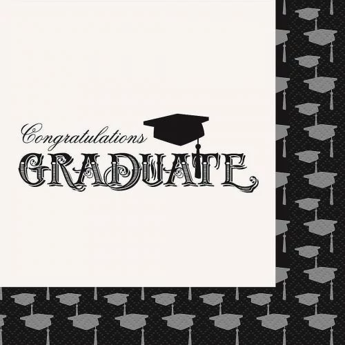 Graduate szalvéta ballagásra - 33 cm x 33 cm, 20 db / csomag