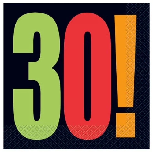 Szalvéta 30. születésnapra 16 db/cs