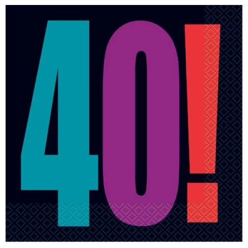 Szalvéta 40. születésnapra 16 db/cs