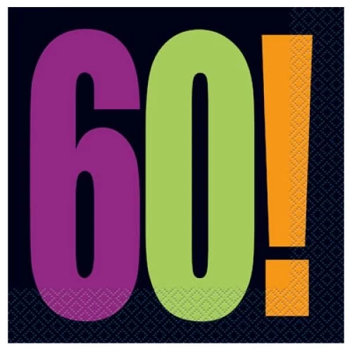 Szalvéta 60. születésnapra 16 db/cs