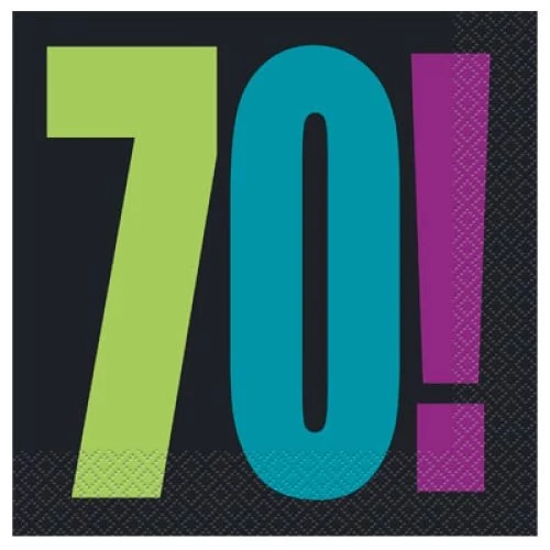 Szalvéta 70. születésnapra 16 db/cs