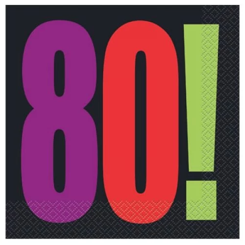 Szalvéta 80. születésnapra 16 db/cs