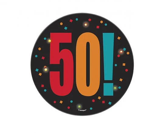 Kitűző 50. születésnapra