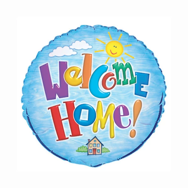 45 cm-es Welcome Home fólia lufi