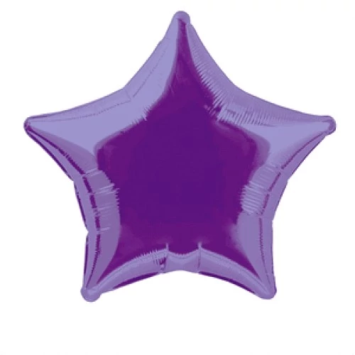 45 cm-es Lila csillag fólia lufi