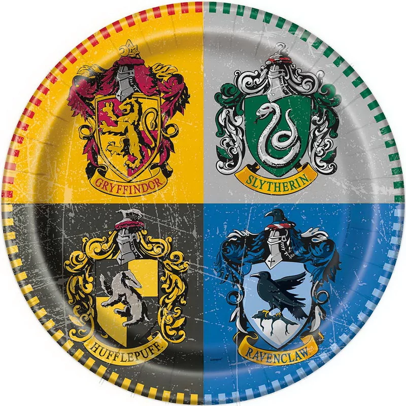 Harry Potter papírtányér 22cm-es, 8db/cs.