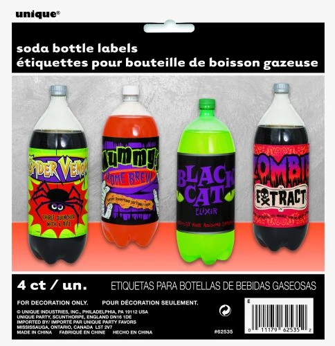 Halloween üvegmatrica 2 l-es üvegre 4 db/cs