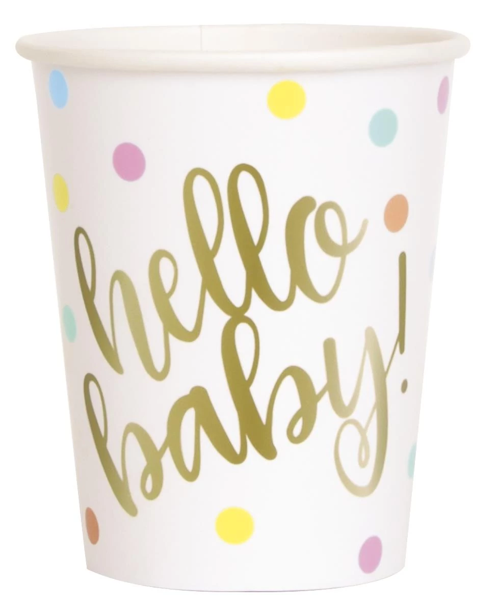 Hello Baby papírpohár, 8 db