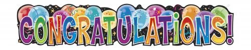 Congratulations lufis papír felirat 1,3 m