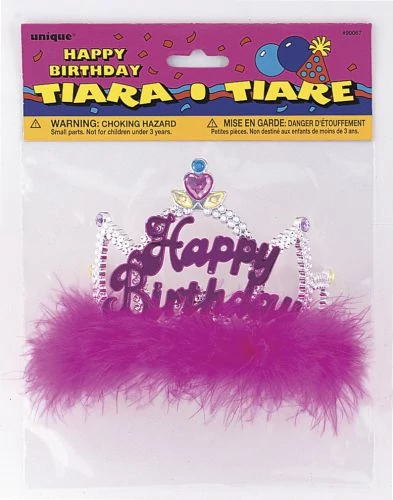 Happy Birthday pink tollas tiara