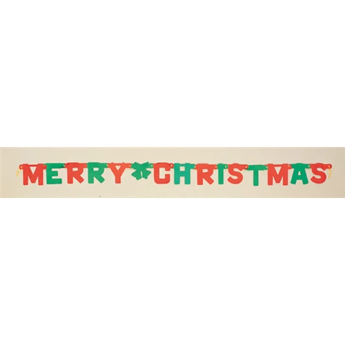 Merry Chirstmas füzér felirat