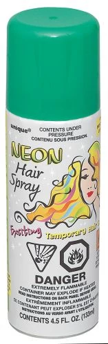 Neon zöld hajspray