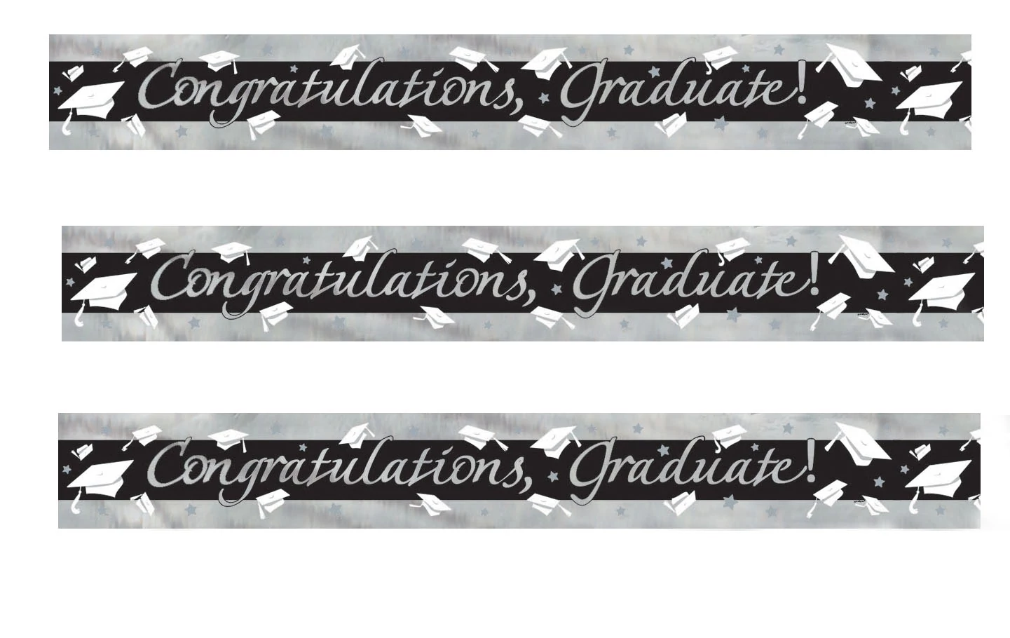Ballagási banner Congratulations, Graduate! felirattal, 270 cm